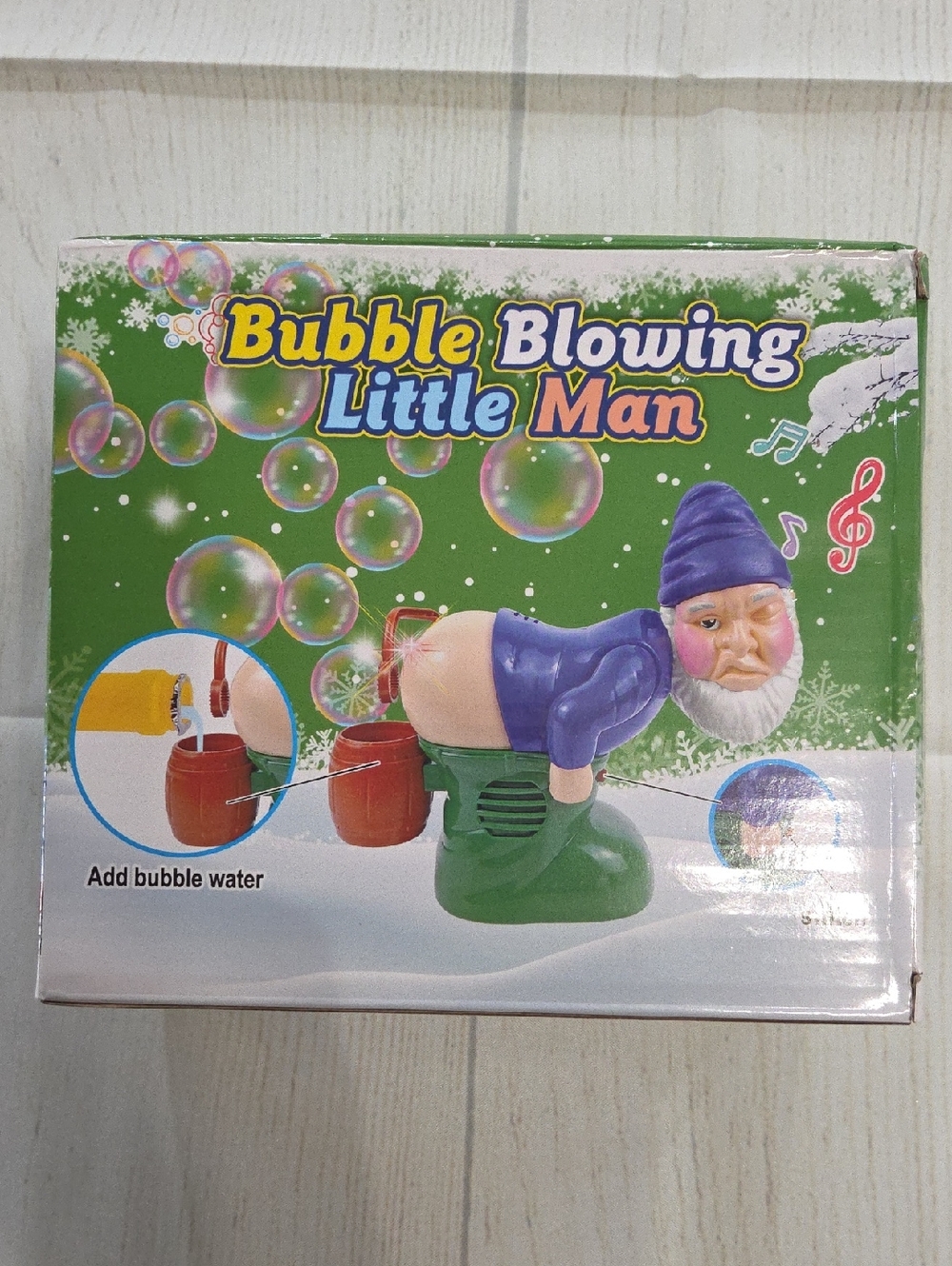 Bubble Blowing Little Man